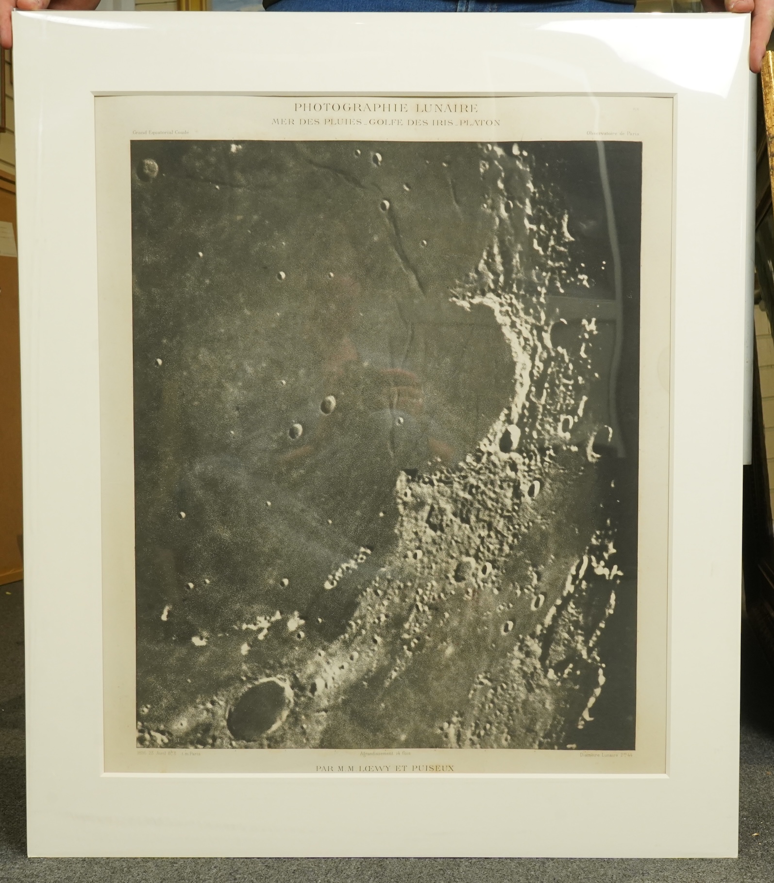 Maurice Loewy (1833-1907) Pierre-Henri Puiseux (1855-1928), Photographie Lunaire, héliogravure, (4), visible sheet 64 x 54cm